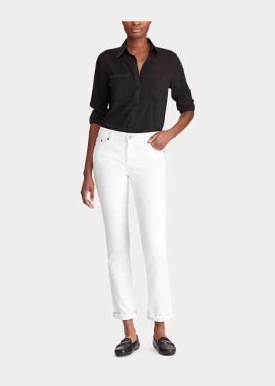 Women's Ralph Lauren Slimming Premier Straight Jeans | 743082OQZ